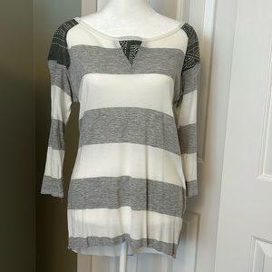 ✨HP Anthropologie Dolan 3/4 Sleeve Striped Shirt